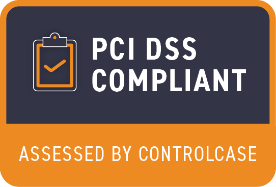 PCI DSS Compliant, assessed by ControlCase